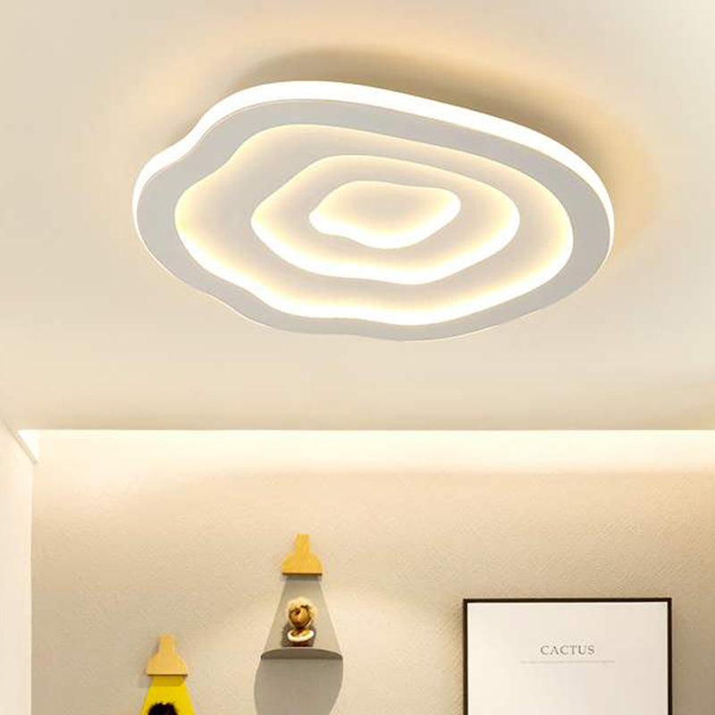 Plafonnier encastré en forme de nuage en acrylique, luminaire de plafond moderne et simple pour chambre à coucher