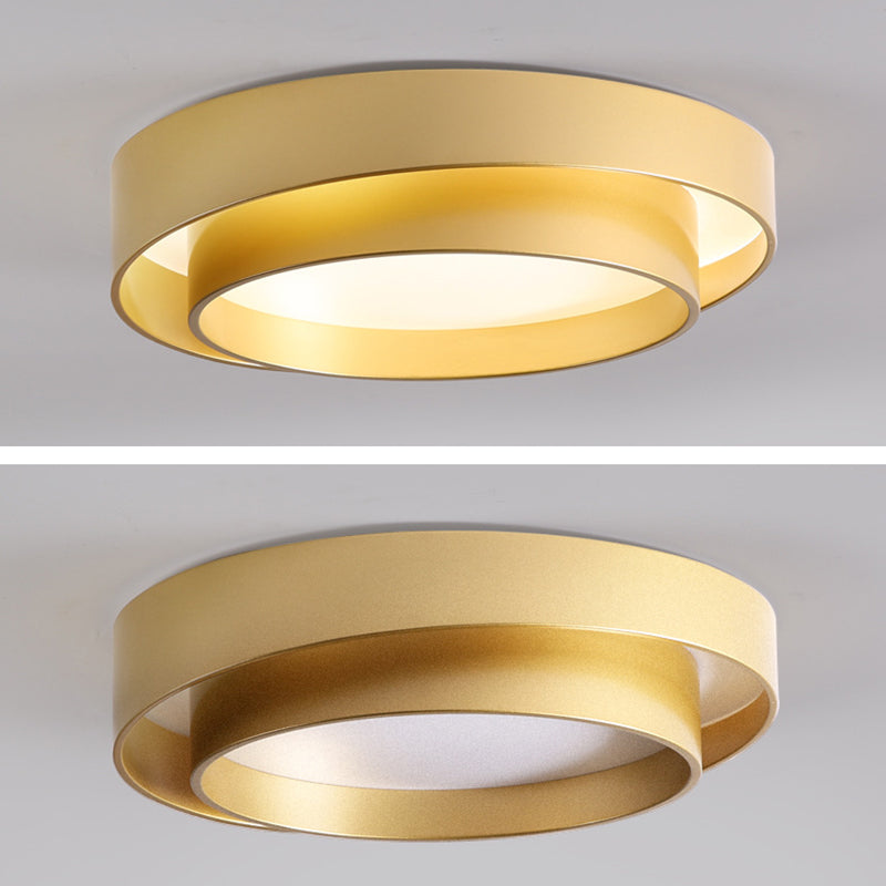 Plafonnier rond encastré en acrylique, simplicité moderne, plafonnier encastré pour salon