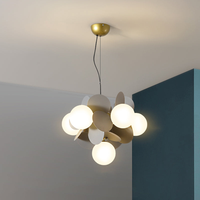 Bubbles Bedroom Ceiling Pendant Light Metal Nordic Style Chandelier Light Fixture