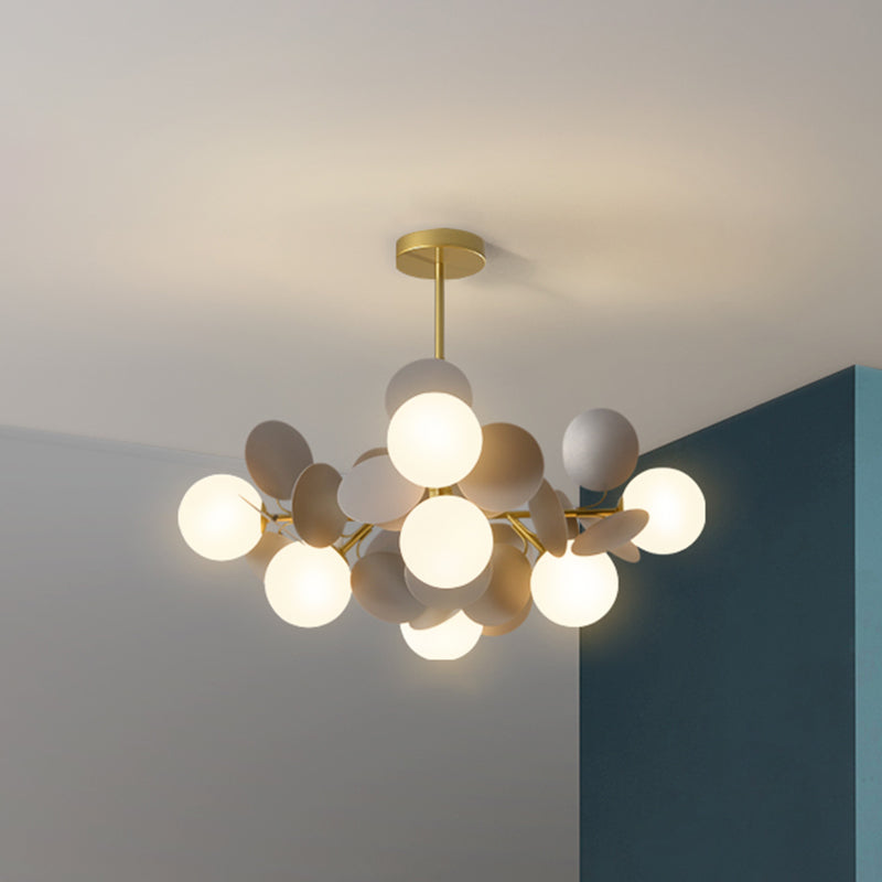 Bubbles Bedroom Ceiling Pendant Light Metal Nordic Style Chandelier Light Fixture