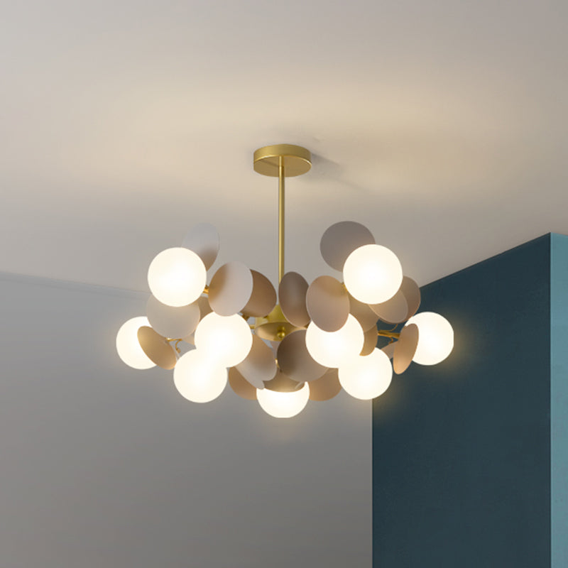 Bubbles Bedroom Ceiling Pendant Light Metal Nordic Style Chandelier Light Fixture