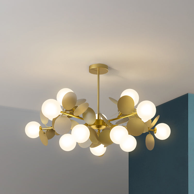 Bubbles Bedroom Ceiling Pendant Light Metal Nordic Style Chandelier Light Fixture