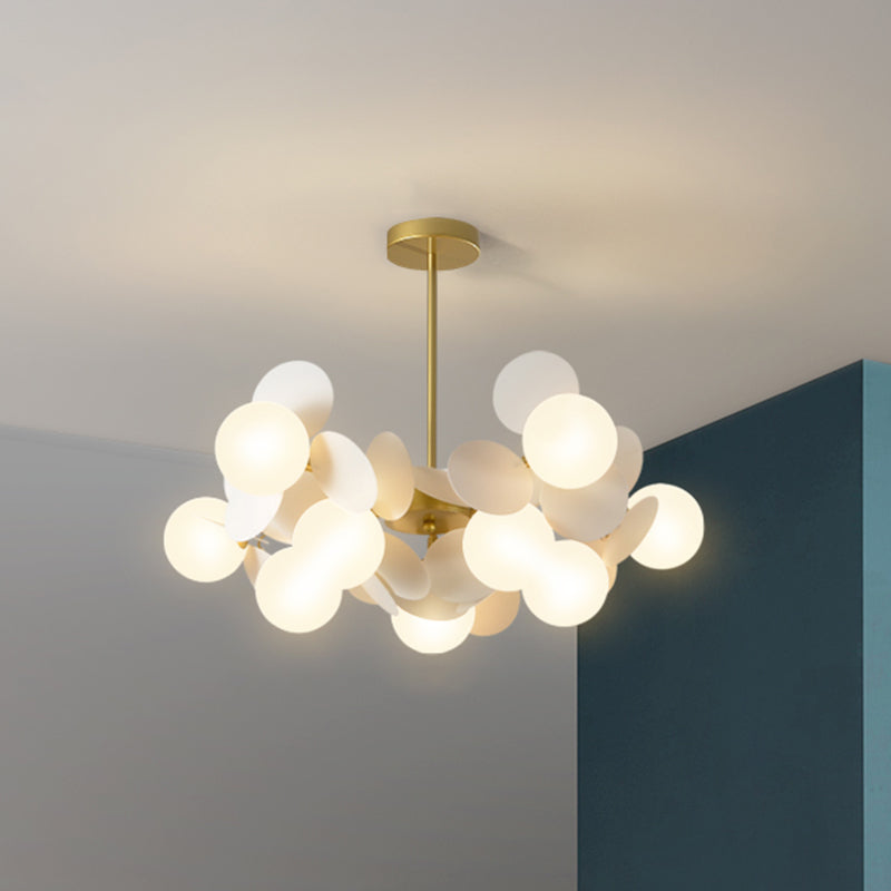 Bubbles Bedroom Ceiling Pendant Light Metal Nordic Style Chandelier Light Fixture