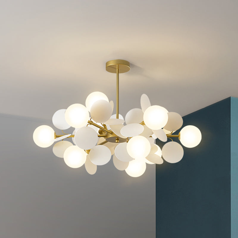 Bubbles Bedroom Ceiling Pendant Light Metal Nordic Style Chandelier Light Fixture