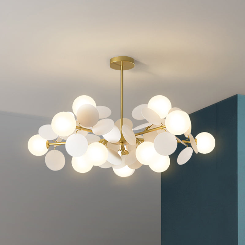 Bubbles Bedroom Ceiling Pendant Light Metal Nordic Style Chandelier Light Fixture