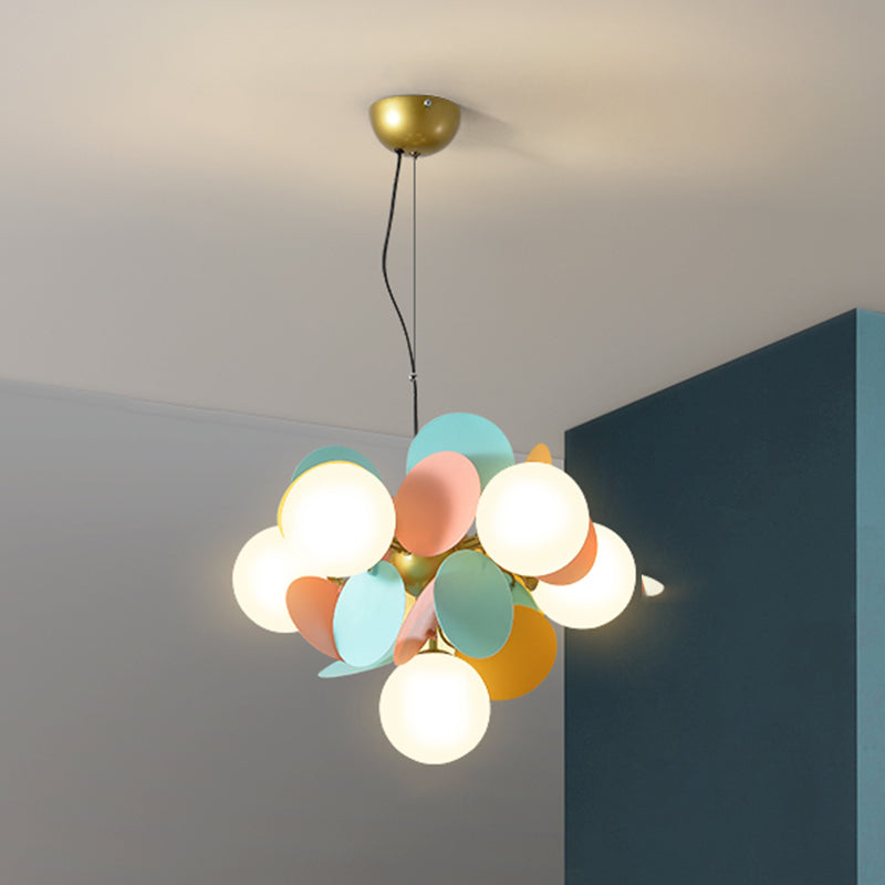 Bubbles Bedroom Ceiling Pendant Light Metal Nordic Style Chandelier Light Fixture