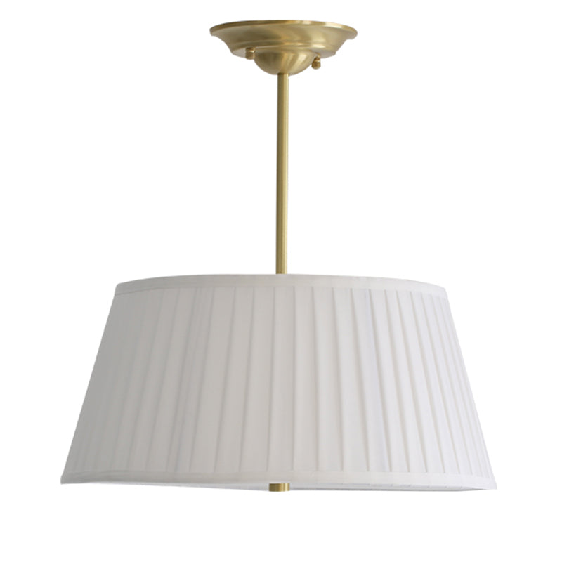 Chandelier Lighting Fixture Minimalist-Style Metal Pleated Lampshade Ceiling Pendant Light for Bedroom