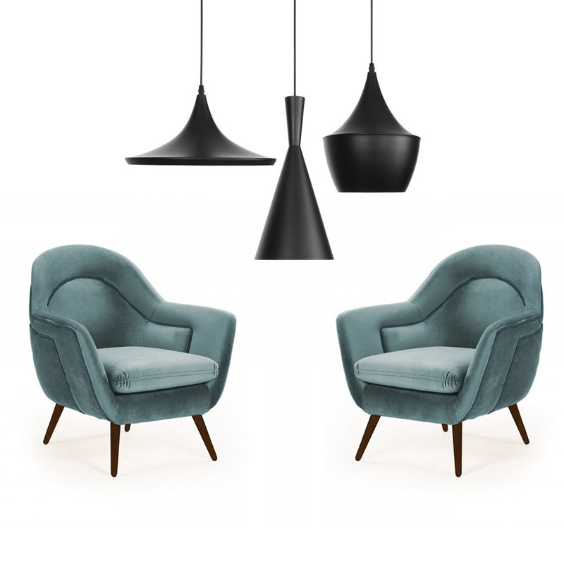 Créative en aluminium Café Shop Lighting Pendant Pendre de style post-moderne Lumière suspendue avec un fil de suspension de 39,3 "