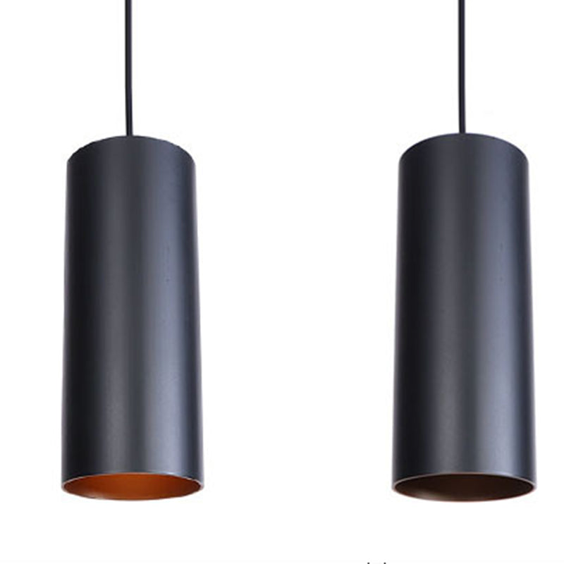 Métal de style post-moderne Lumière suspendue à 1 Light Frosted Black Bedroom Pendant avec 39,3 "Fil de suspension réglable