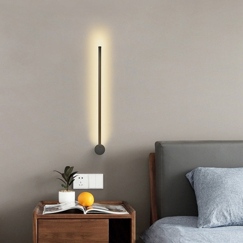Modern Minimalist Style Linear Wall Sconce Lighting Metal Wall Mount Light for Living Room