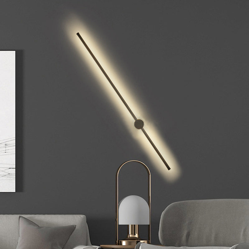 Modern Minimalist Style Linear Wall Sconce Lighting Metal Wall Mount Light for Living Room
