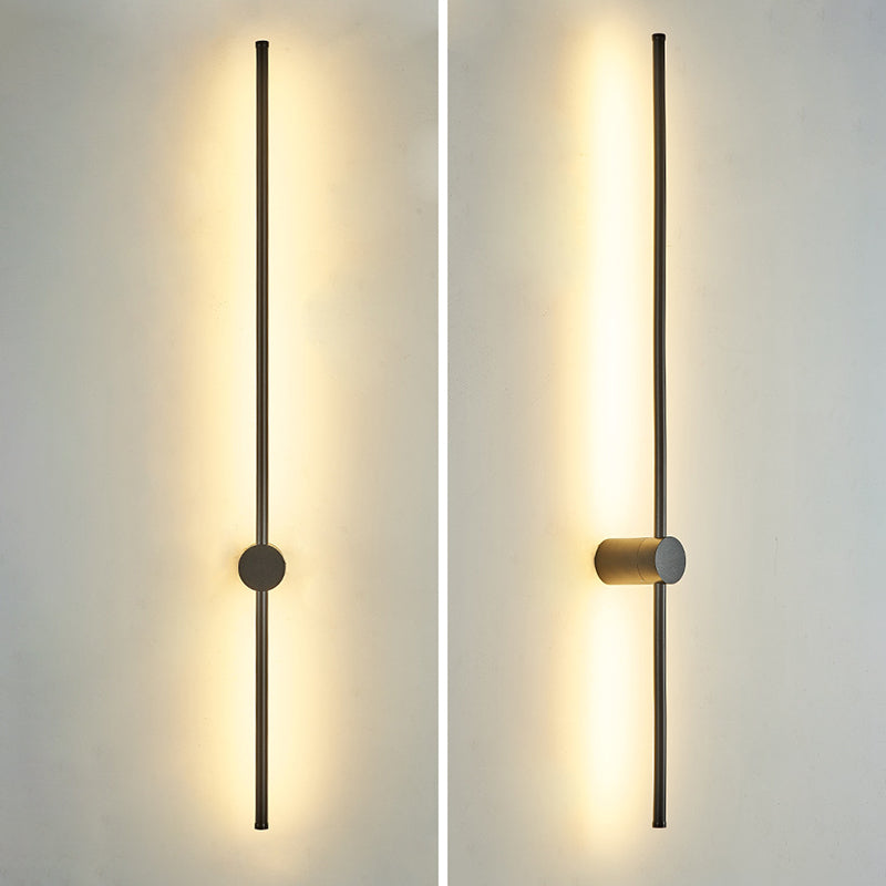 Modern Minimalist Style Linear Wall Sconce Lighting Metal Wall Mount Light for Living Room