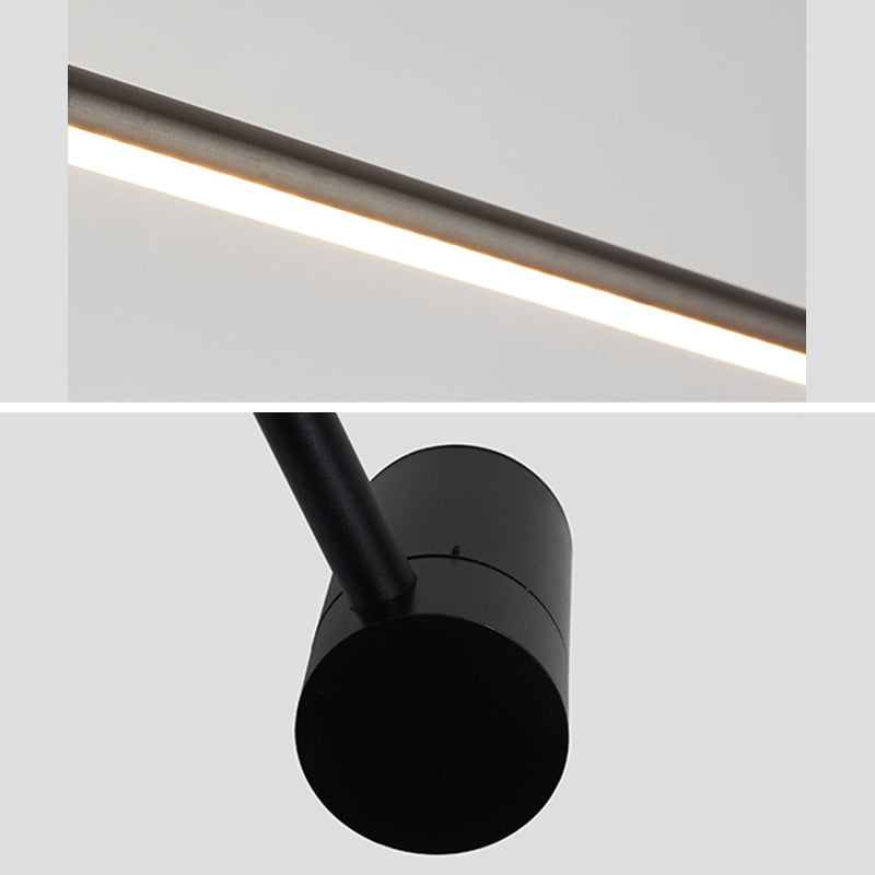 Modern Minimalist Style Linear Wall Sconce Lighting Metal Wall Mount Light for Living Room