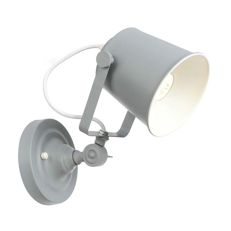 Simplicidad moderna Estilo de la lámpara de pared de macarrones Mango Diseño ajustable Ajuste de metal Luz de metal para dormitorio