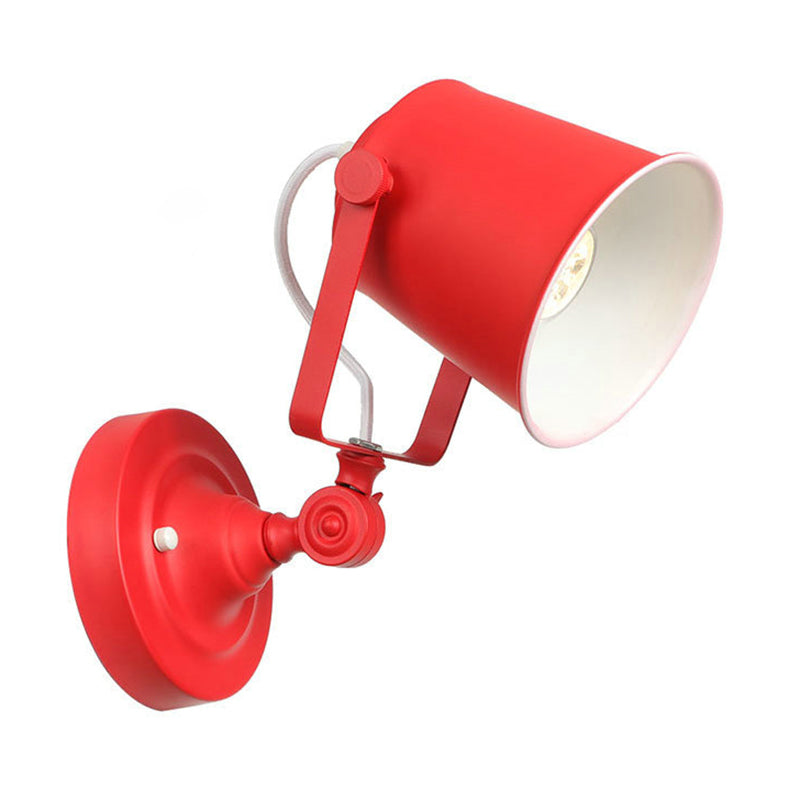 Simplicidad moderna Estilo de la lámpara de pared de macarrones Mango Diseño ajustable Ajuste de metal Luz de metal para dormitorio