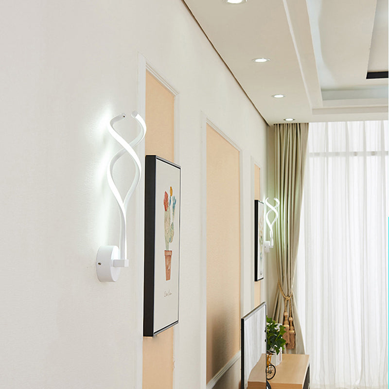 Modern Minimalist Style Linear Wall Sconce Lighting Acrylic Wall Mount Light for Living Room