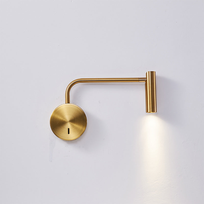 Modern Minimalist Style Reading Wall Light Metal 1 Light Reading Wall Lamp for Bedroom