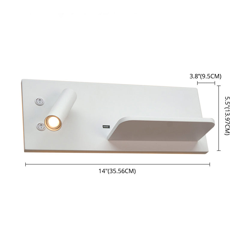 Modern Minimalist Style Wall Mounted Reading Lights Metal Reading Wall Lamp for Bedroom