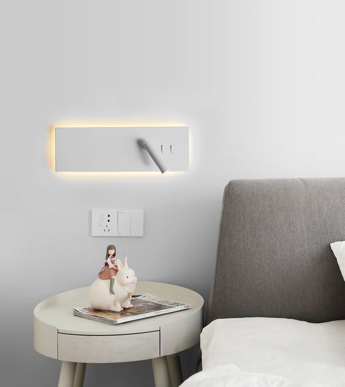 Modern Minimalist Style Wall Mounted Reading Lights Metal Reading Wall Lamp for Bedroom