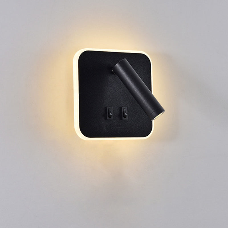 Modern Minimalist Style Cylinder Wall Mounted Lighting Metal Wall Lamp