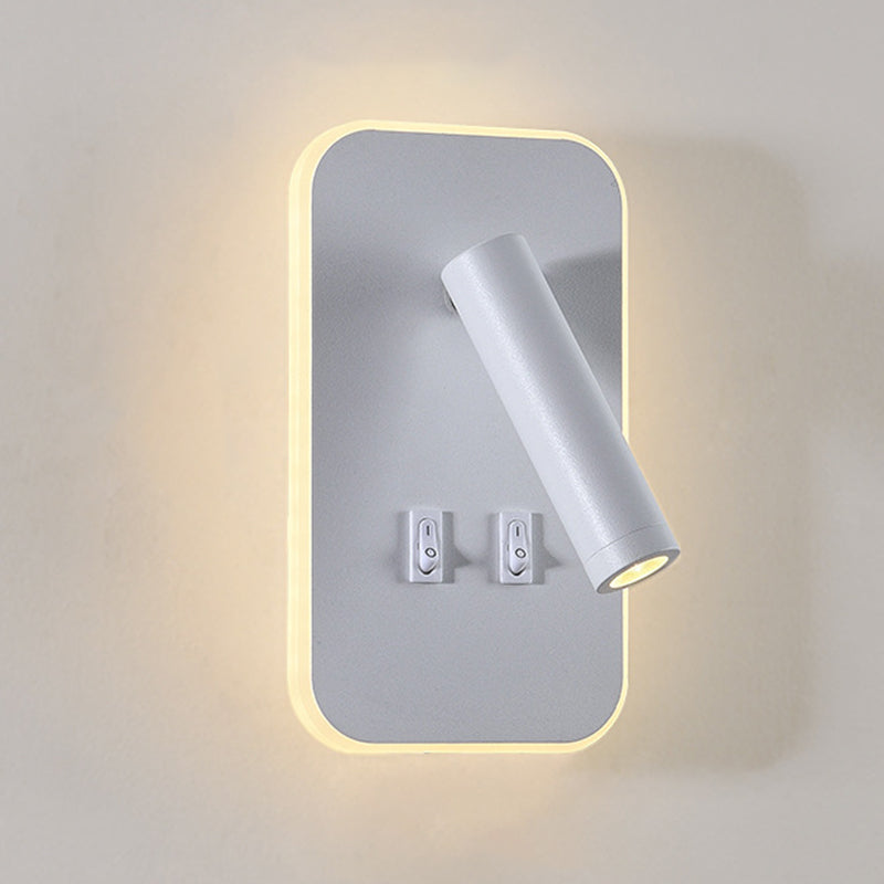 Modern Minimalist Style Cylinder Wall Mounted Lighting Metal Wall Lamp