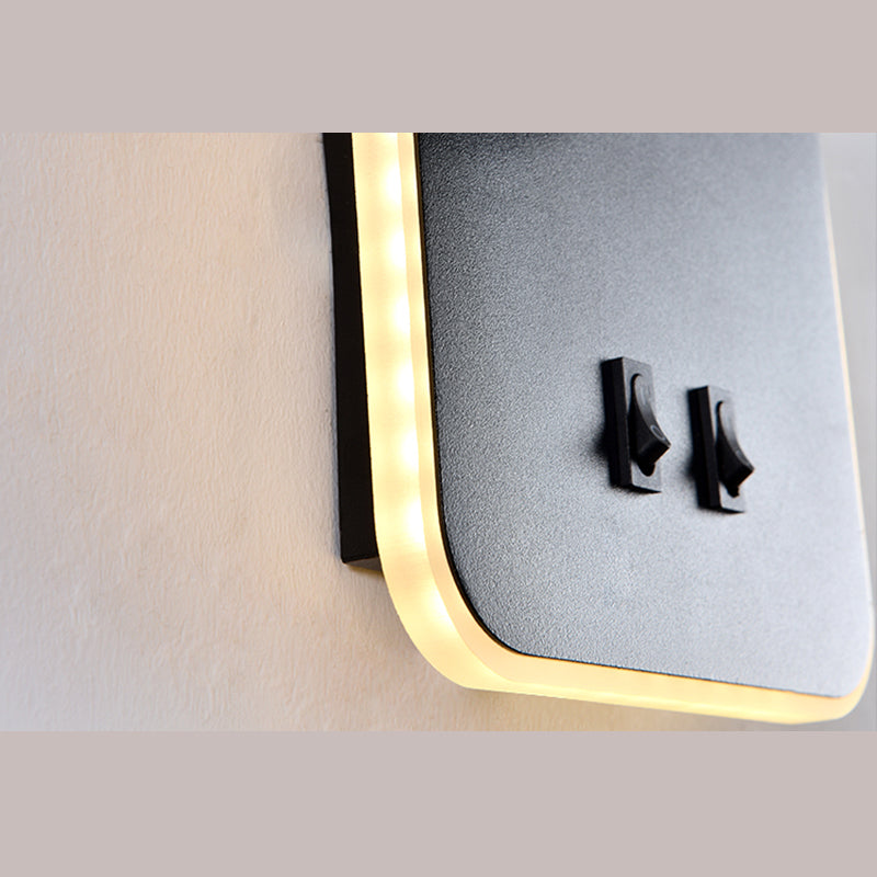 Modern Minimalist Style Cylinder Wall Mounted Lighting Metal Wall Lamp