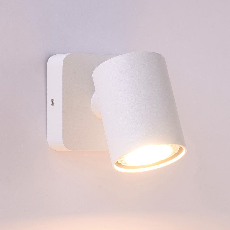 Modern Minimalist Minimalist Cilindro Accensione montata in metallo 1 Lampada da parete leggera