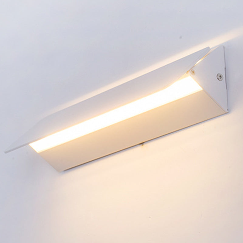 Accesorios de luz rectangulares de aluminio apliques de pared de estilo minimalista modernos para sala de estar