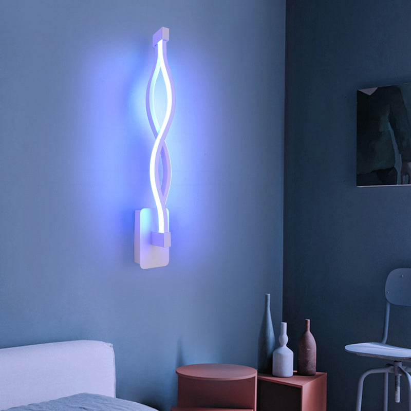 Modern Minimalist Style Linear Wall Mounted Light Fixture Acrylic Wall Sconces for Living Room