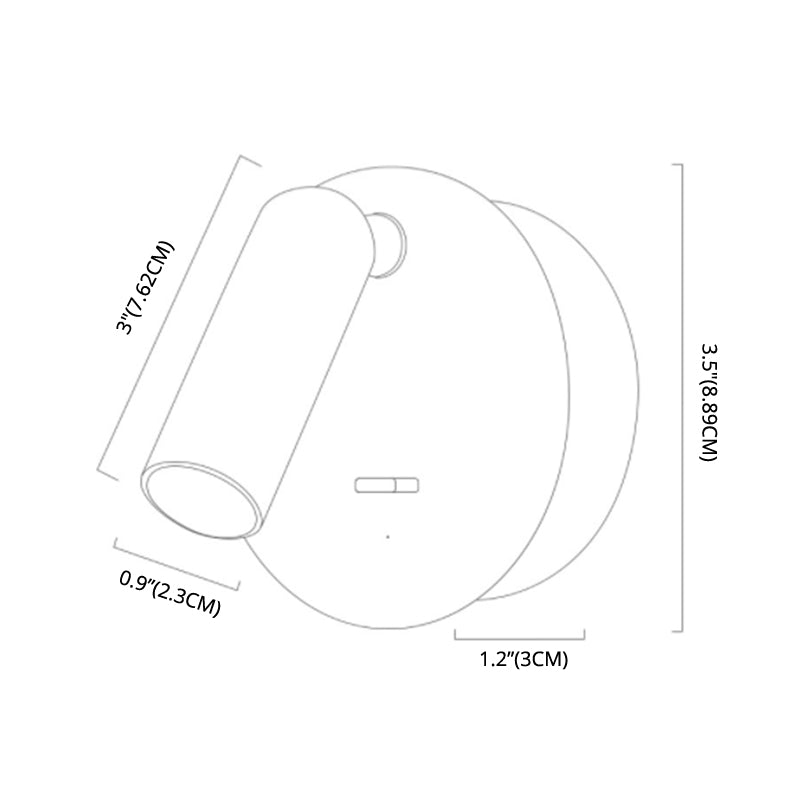 Modern Tubes Sconce Light Fixtures Metal 1 Light Wall Sconces