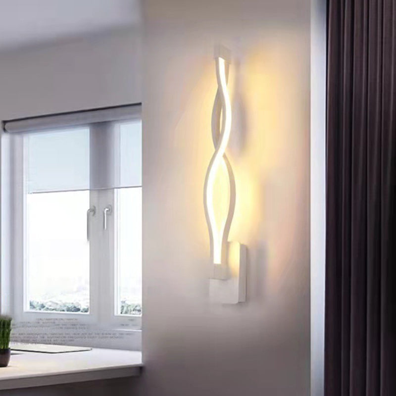 Modern Minimalist Style Linear Wall Mounted Light Fixture Acrylic Wall Sconces for Living Room