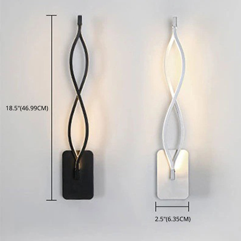 Modern Minimalist Style Linear Wall Mounted Light Fixture Acrylic Wall Sconces for Living Room