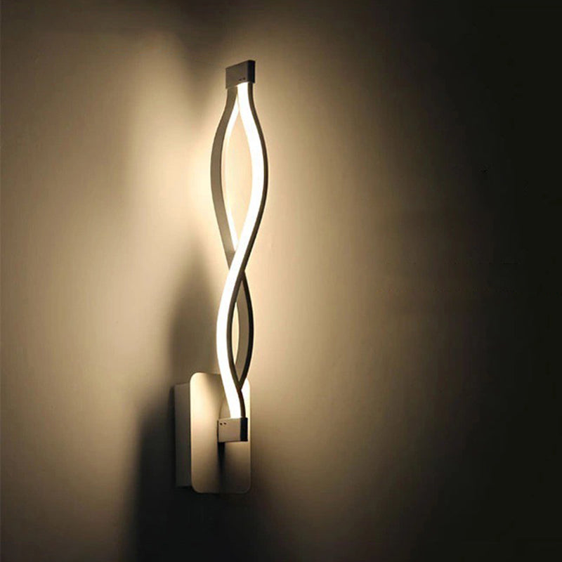 Modern Minimalist Style Linear Wall Mounted Light Fixture Acrylic Wall Sconces for Living Room