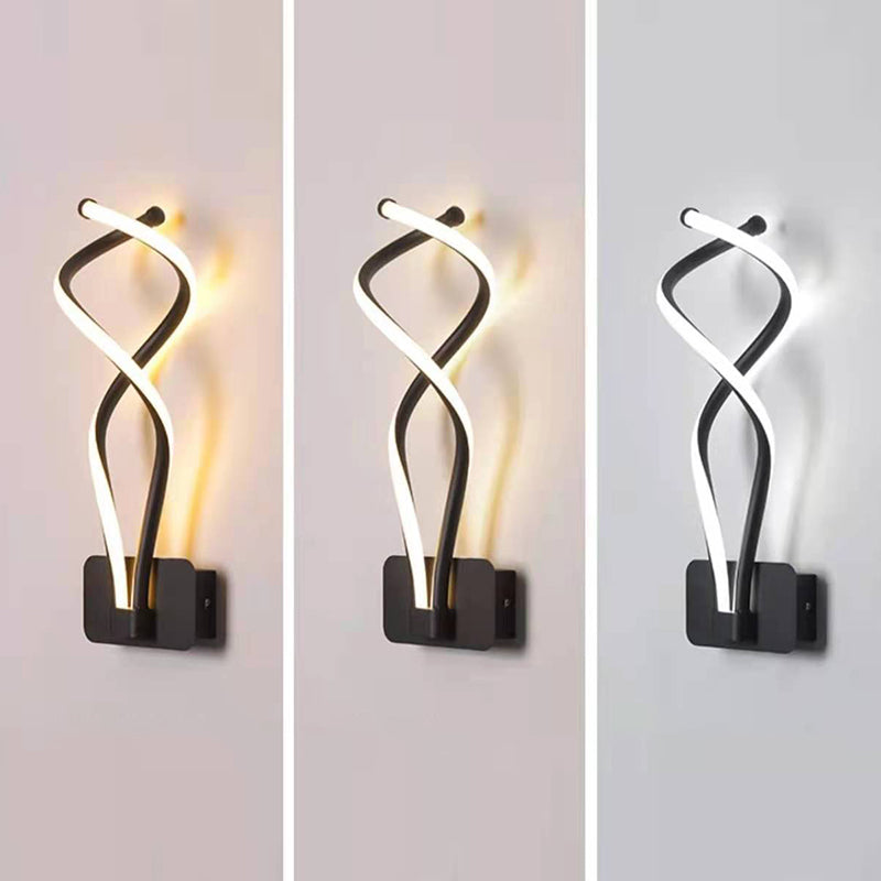 Modern Minimalist Style Linear Wall Mounted Light Fixture Acrylic Wall Sconces for Living Room