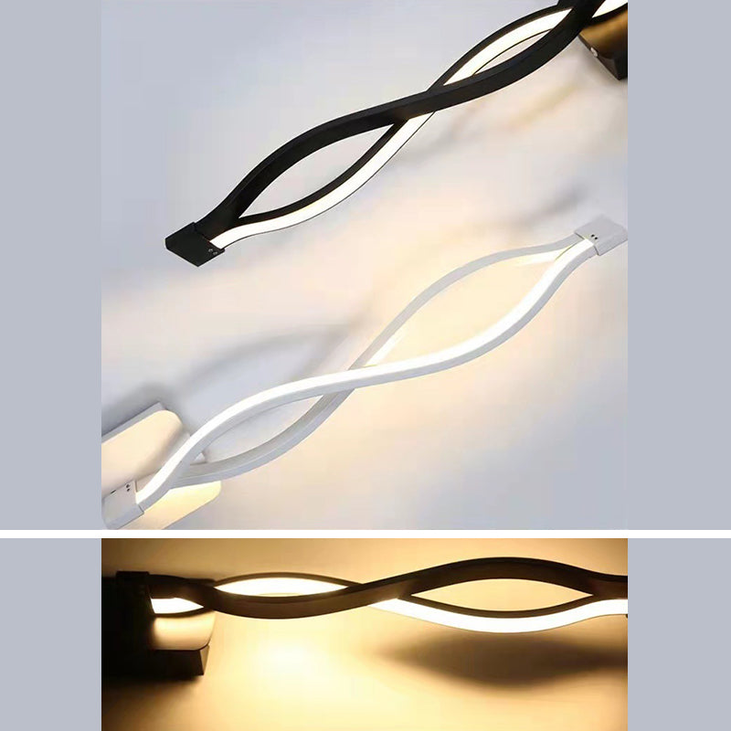 Modern Minimalist Style Linear Wall Mounted Light Fixture Acrylic Wall Sconces for Living Room