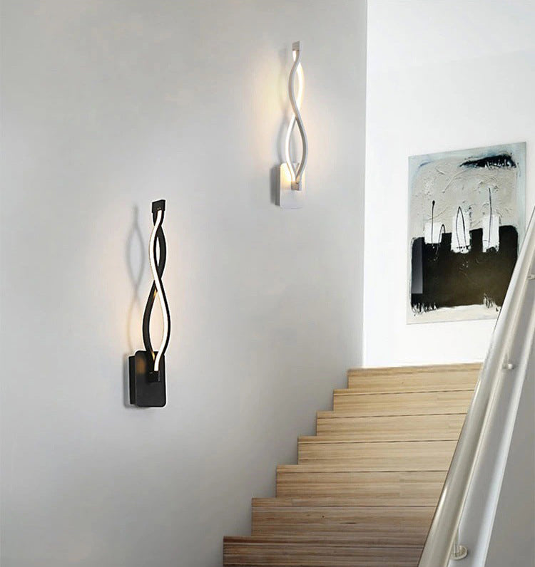 Modern Minimalist Style Linear Wall Mounted Light Fixture Acrylic Wall Sconces for Living Room