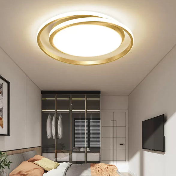 Circle Ring Flush Light Fixtures Modern Simplicity Acrylic Ceiling Light Fixture for Bedroom