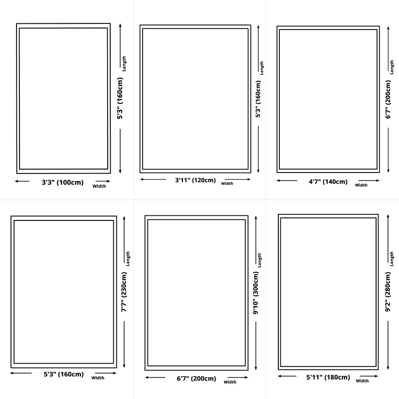 Multicolor Home Decoration Carpet Modern Plant Printed Area Rug Polyester with Non-Slip Backing Rug