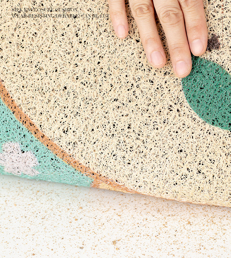 Grey Tone Home Decoration Carpet Bionic Cat Printed Area Rug Polyester with Non-Slip Backing Rug