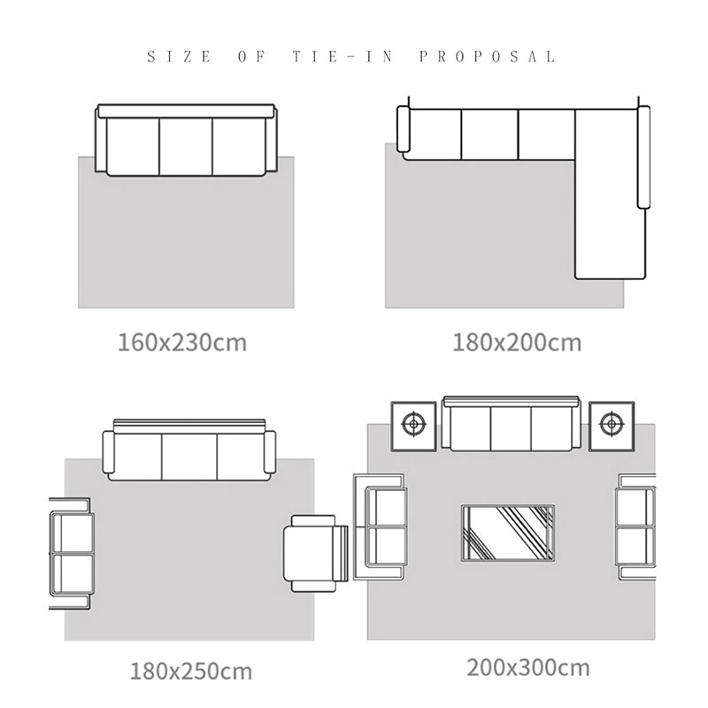 Blue Tone Modern Indoor Rug Polyester Leaves Print Carpet Easy Care Rug for Home Decoration