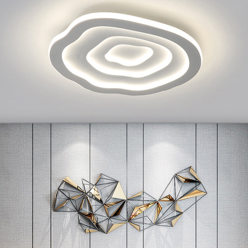 Plafonnier encastré en forme de nuage en acrylique, luminaire de plafond moderne et simple pour chambre à coucher
