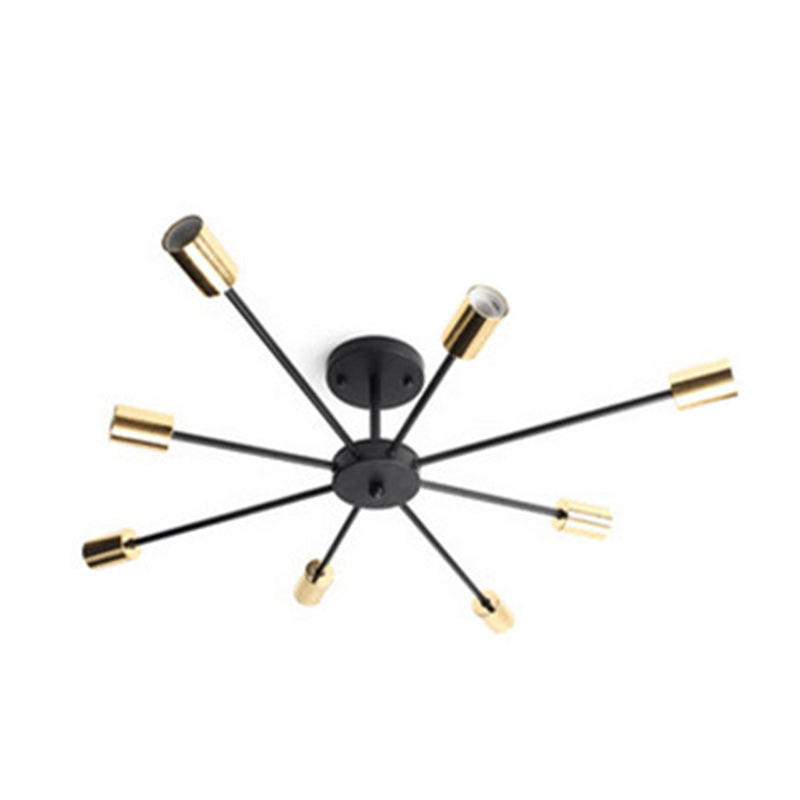 Wrought Iron Ceiling Light Modern Minimalist Home Dining Room Bedroom Study Aisle Creative Personality Industrial Style Lamps