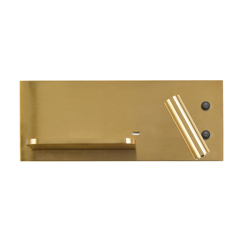 Hedendaagse eenvoud LED -leeslamp draadloos oplaadplankontwerp Bedmuurlicht met onafhankelijke schakelaar