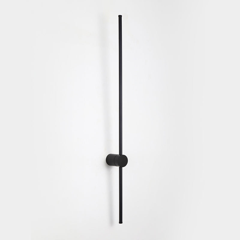 Modern Simplicity Style RGB Wall Sconce Black Long Strip Ambiance Decorative LED Wall Lamp for Restaurant Bar