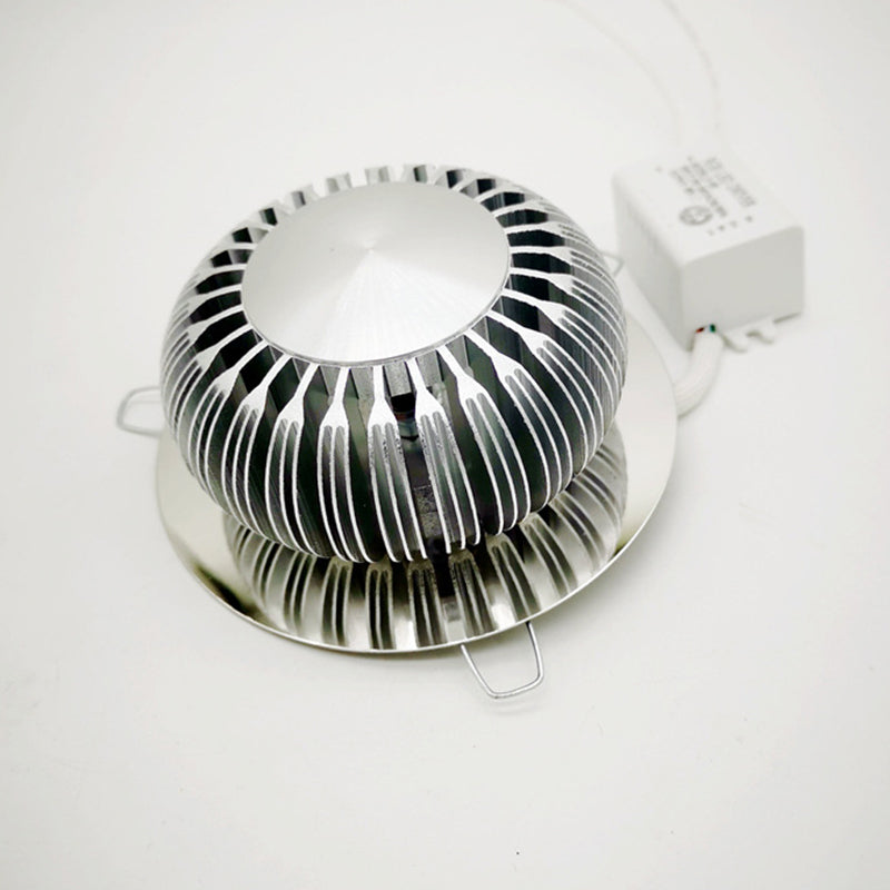 Modern Style LED Wall Lamp Sliver Metal Hollowed Out Sconce Lighting in RGB Color Light with Remote Control