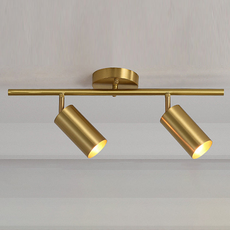 All Copper Track Lighting Kits Nordic Modern Light Luxury Home Living Room TV Cabinet Background Wall Study Room Commercial Shop Lamps