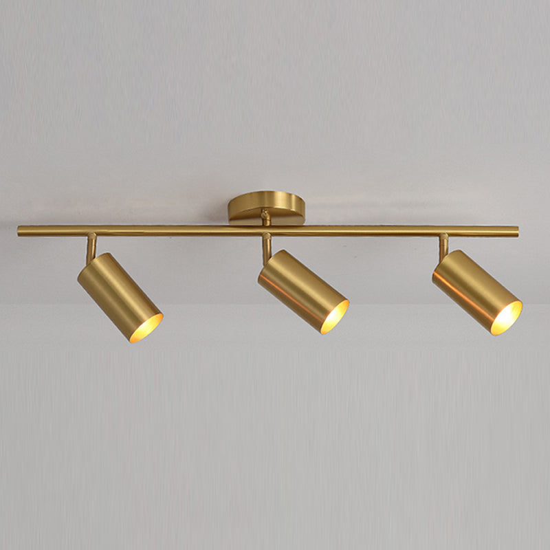 All Copper Track Lighting Kits Nordic Modern Light Luxury Home Living Room TV Cabinet Background Wall Study Room Commercial Shop Lamps