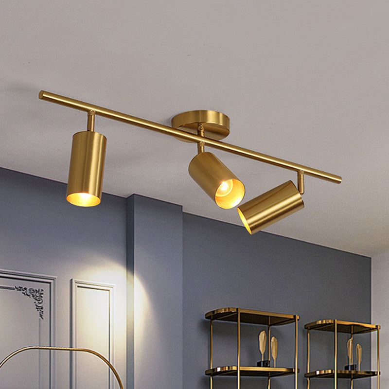 All Copper Track Lighting Kits Nordic Modern Light Luxury Home Living Room TV Cabinet Background Wall Study Room Commercial Shop Lamps