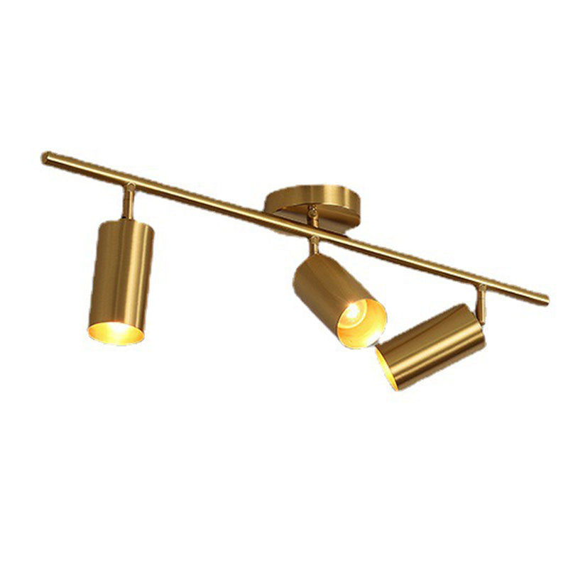 All Copper Track Lighting Kits Nordic Modern Light Luxury Home Living Room TV Cabinet Background Wall Study Room Commercial Shop Lamps