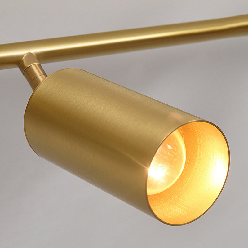 All Copper Track Lighting Kits Nordic Modern Light Luxury Home Living Room TV Cabinet Background Wall Study Room Commercial Shop Lamps